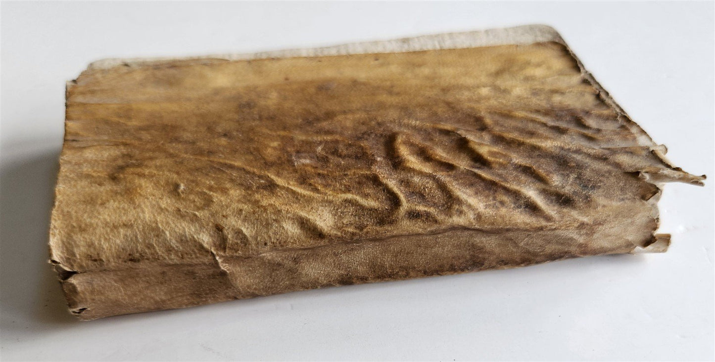 1646 AESOP FABLES FULLY ILLUSTRATED antique VELLUM BOUND 17th CENTURY
