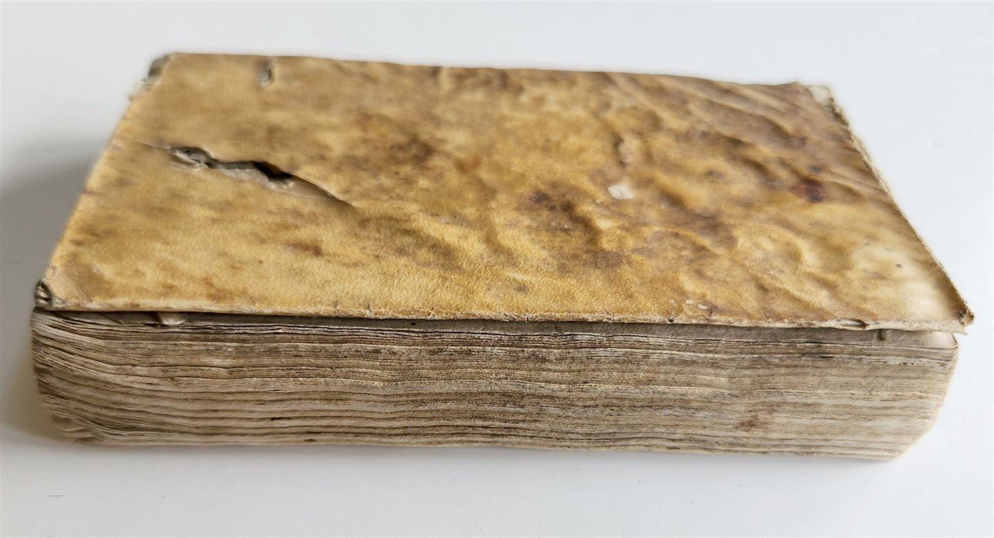 1646 AESOP FABLES FULLY ILLUSTRATED antique VELLUM BOUND 17th CENTURY