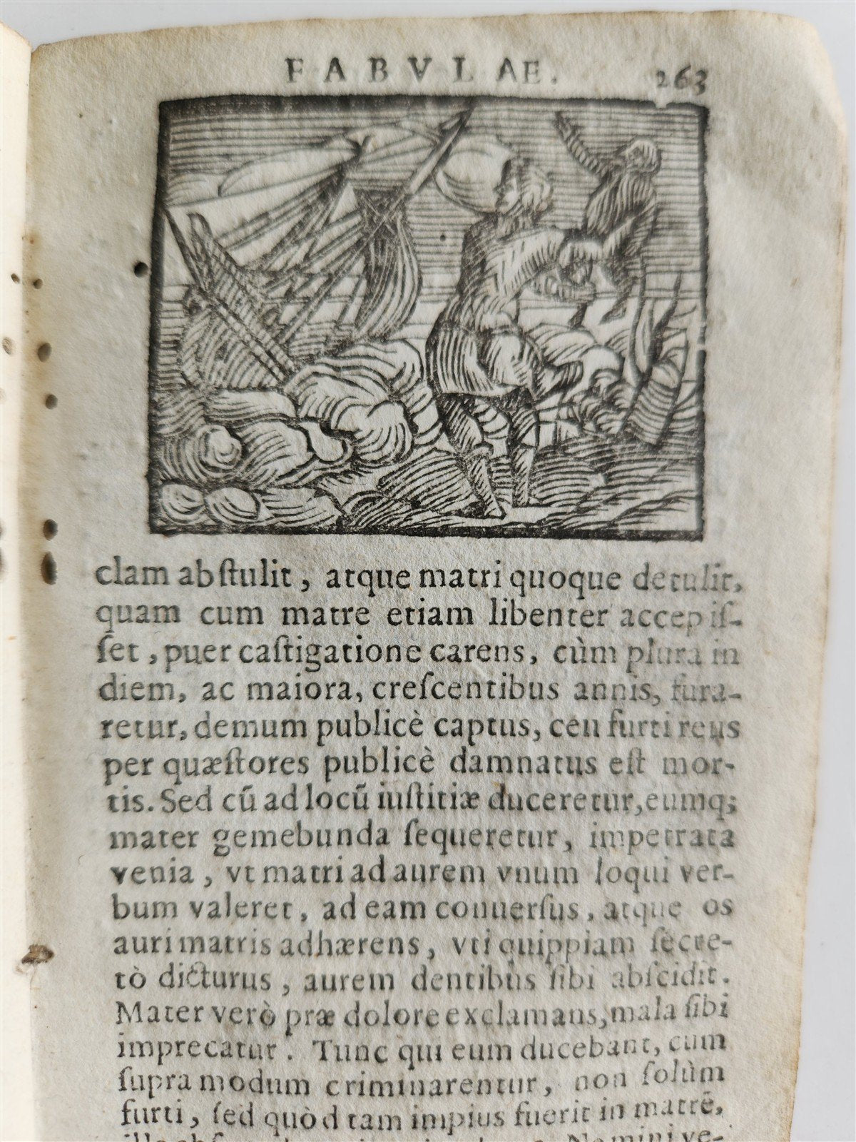 1646 AESOP FABLES FULLY ILLUSTRATED antique VELLUM BOUND 17th CENTURY