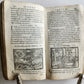 1646 AESOP FABLES FULLY ILLUSTRATED antique VELLUM BOUND 17th CENTURY