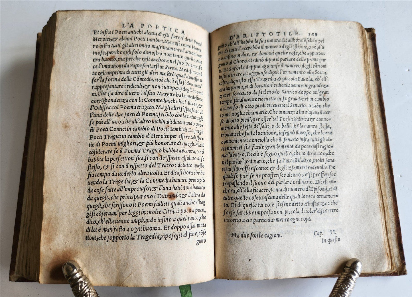 1551 ARISTOTLE antique RETTORICA et POETICA D'ARISTOTILE 16th CENT.