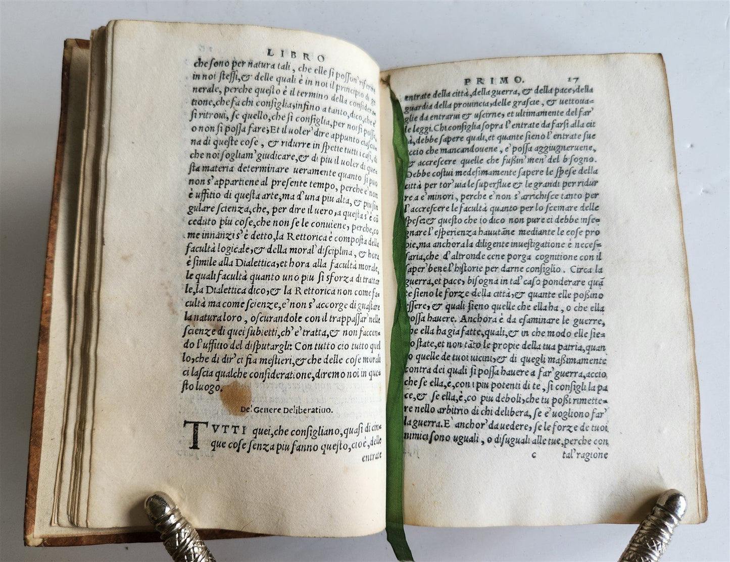 1551 ARISTOTLE antique RETTORICA et POETICA D'ARISTOTILE 16th CENT.