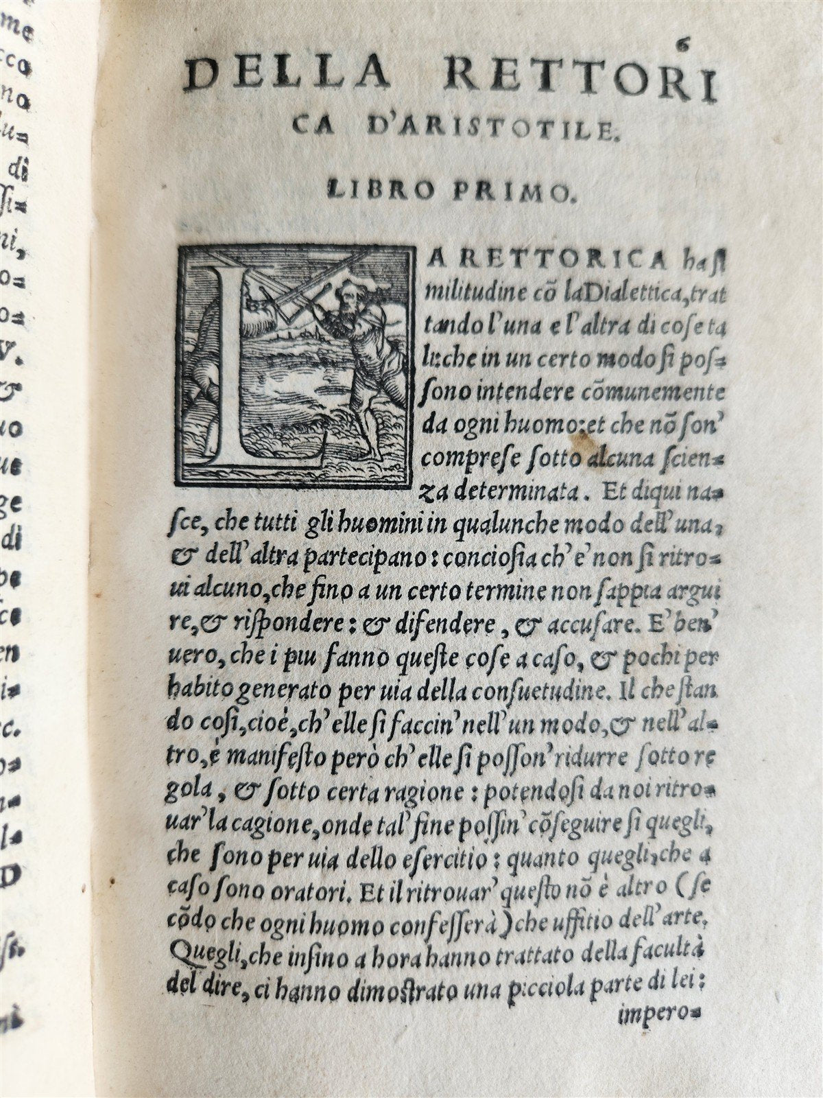 1551 ARISTOTLE antique RETTORICA et POETICA D'ARISTOTILE 16th CENT.