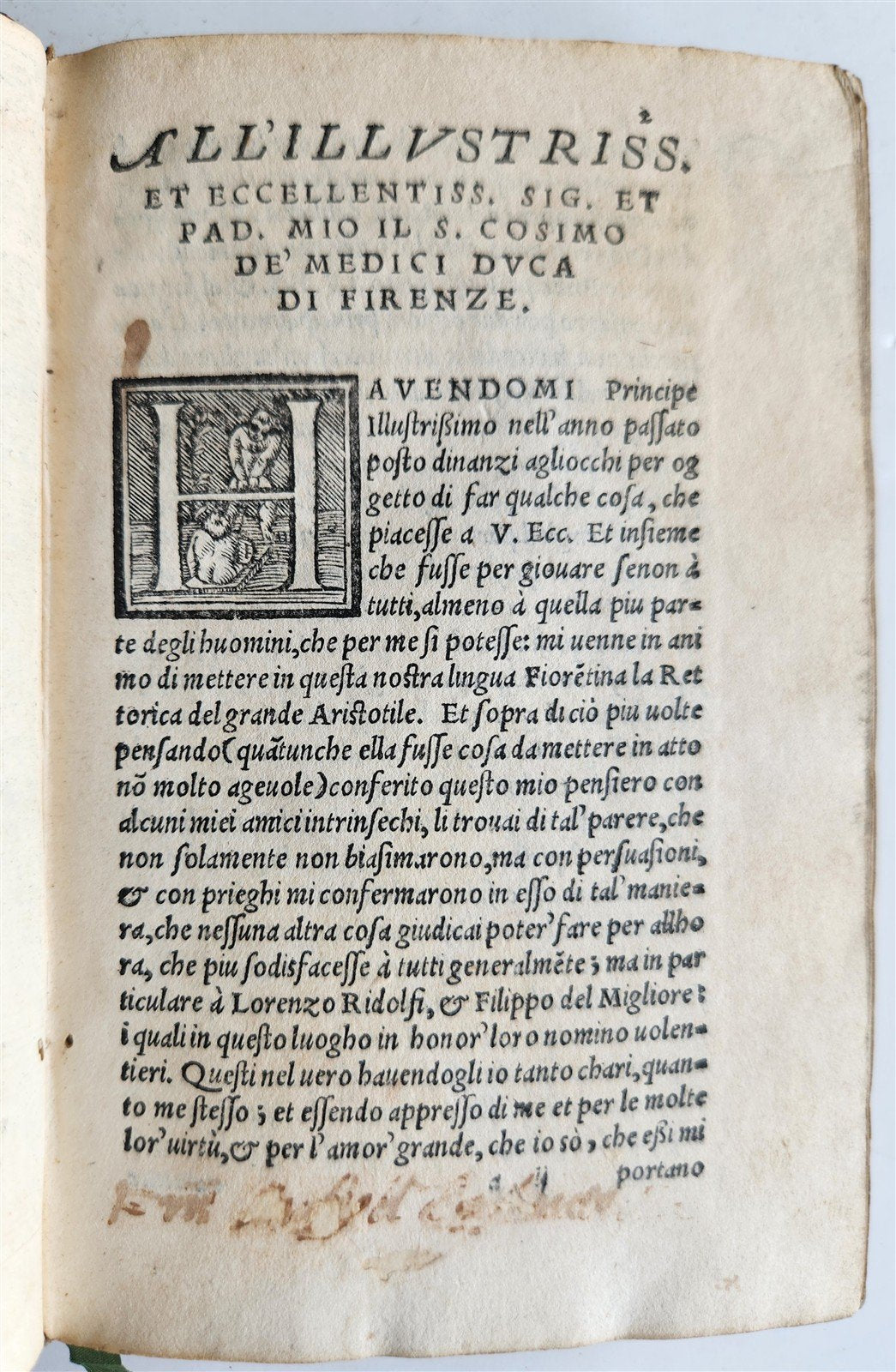 1551 ARISTOTLE antique RETTORICA et POETICA D'ARISTOTILE 16th CENT.