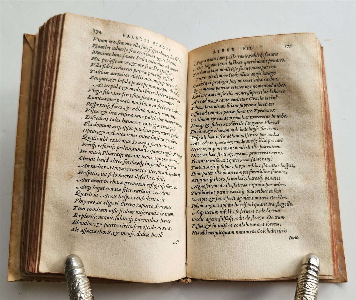 1548 ARGONAUTICA by VALERIUS FLACCUS antique POETRY vellim binding