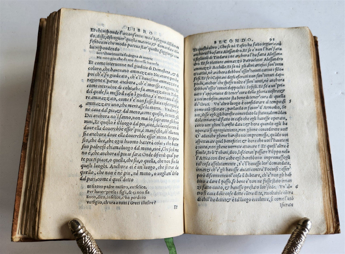 1551 ARISTOTLE antique RETTORICA et POETICA D'ARISTOTILE 16th CENT.