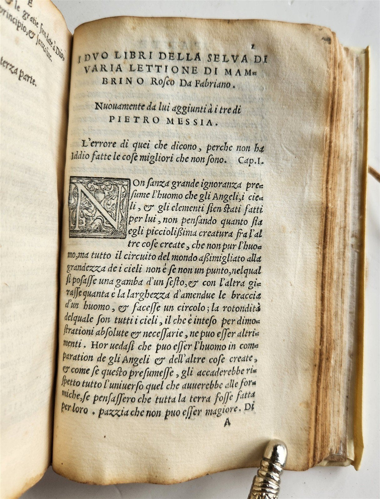 1550 Pietro Messia DELLA SELVA DI VARIA LETTIONE antique ENCYCLOPEDIA RARE