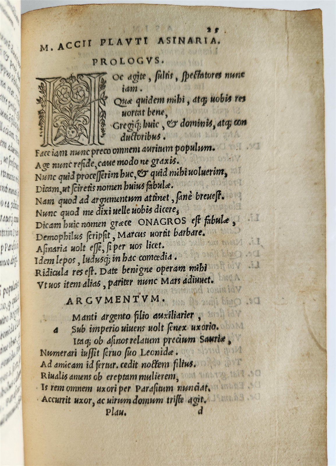 1522 POST-INCUNABULA GIUNTA EDITION of PLAUTUS COMEDIES antique VELLUM BOUND