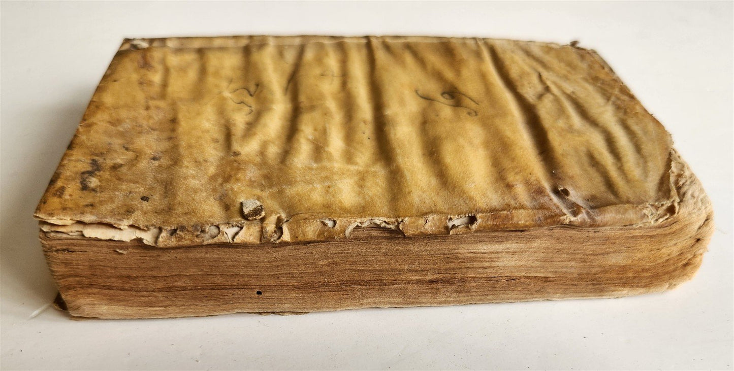 1596 MEDICAL TREATISE by ANDRE du LAURENS antique VELLUM BOUND