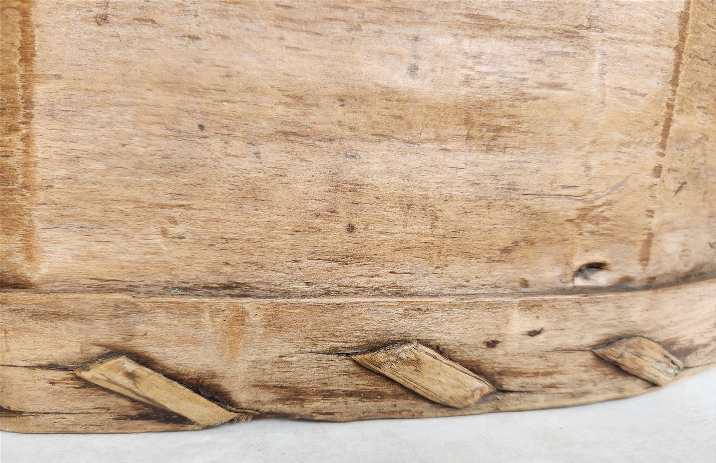 19th century SCANDINAVIAN BENTWOOD BOX large BREAD STORAGE CONTAINER antique