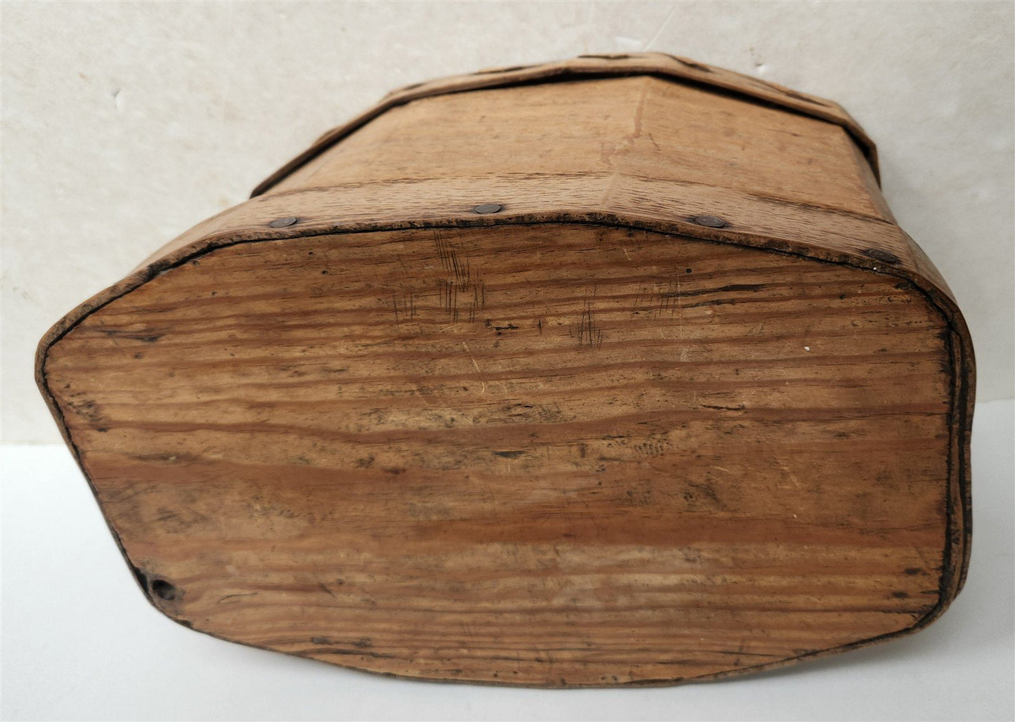 19th century SCANDINAVIAN BENTWOOD BOX large BREAD STORAGE CONTAINER antique