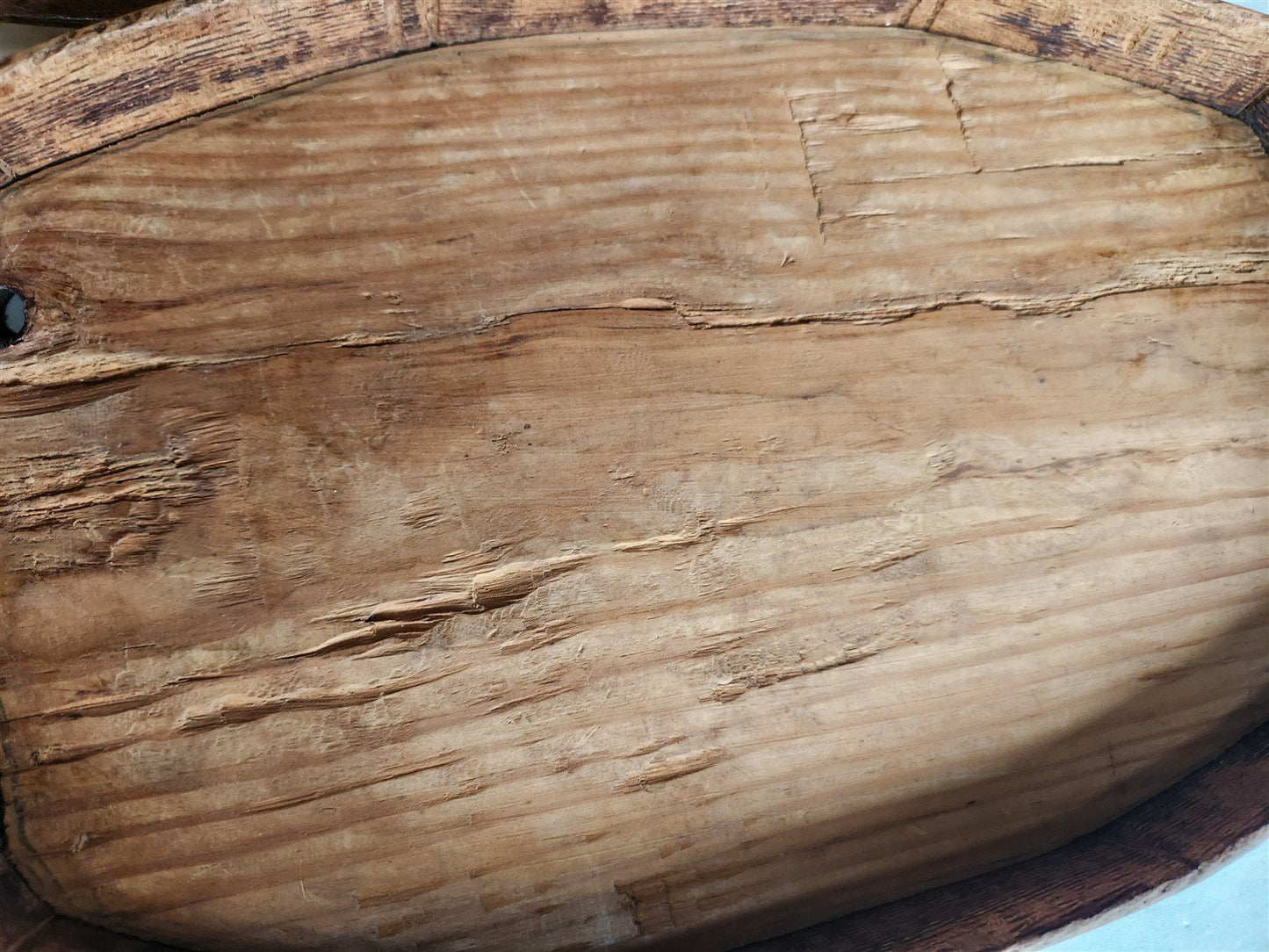 19th century SCANDINAVIAN BENTWOOD BOX large BREAD STORAGE CONTAINER antique