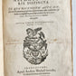 1588 Oeconomia Hippocratis antique MEDICAL 16th CENTURY