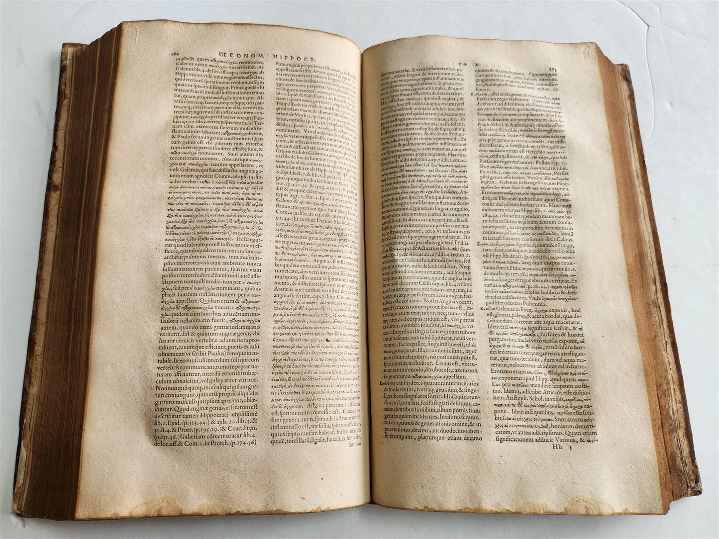 1588 Oeconomia Hippocratis antique MEDICAL 16th CENTURY