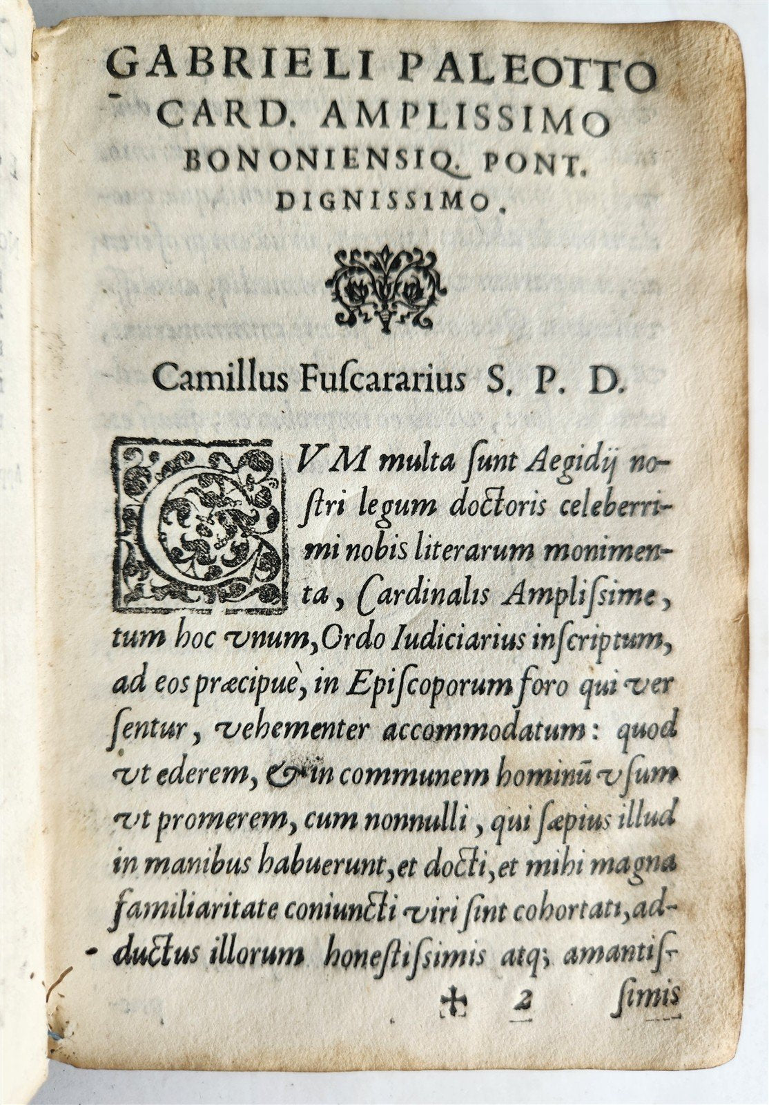 1577 CANON LAW TREATISE antique ORDO IUDICIARIUS in FORO ECCLESIASTICO vellum