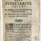 1577 CANON LAW TREATISE antique ORDO IUDICIARIUS in FORO ECCLESIASTICO vellum
