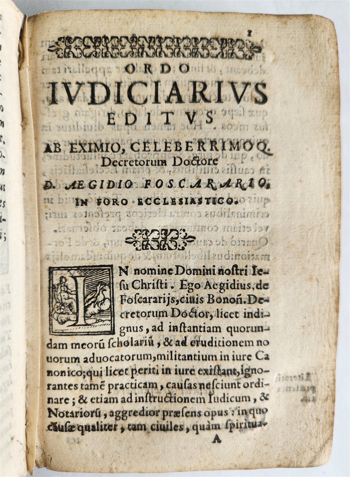 1577 CANON LAW TREATISE antique ORDO IUDICIARIUS in FORO ECCLESIASTICO vellum