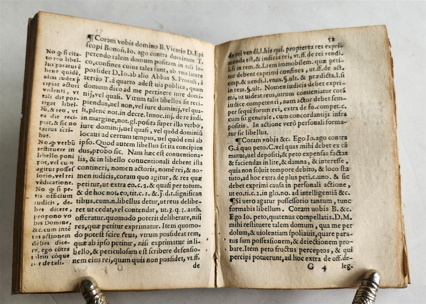 1577 CANON LAW TREATISE antique ORDO IUDICIARIUS in FORO ECCLESIASTICO vellum