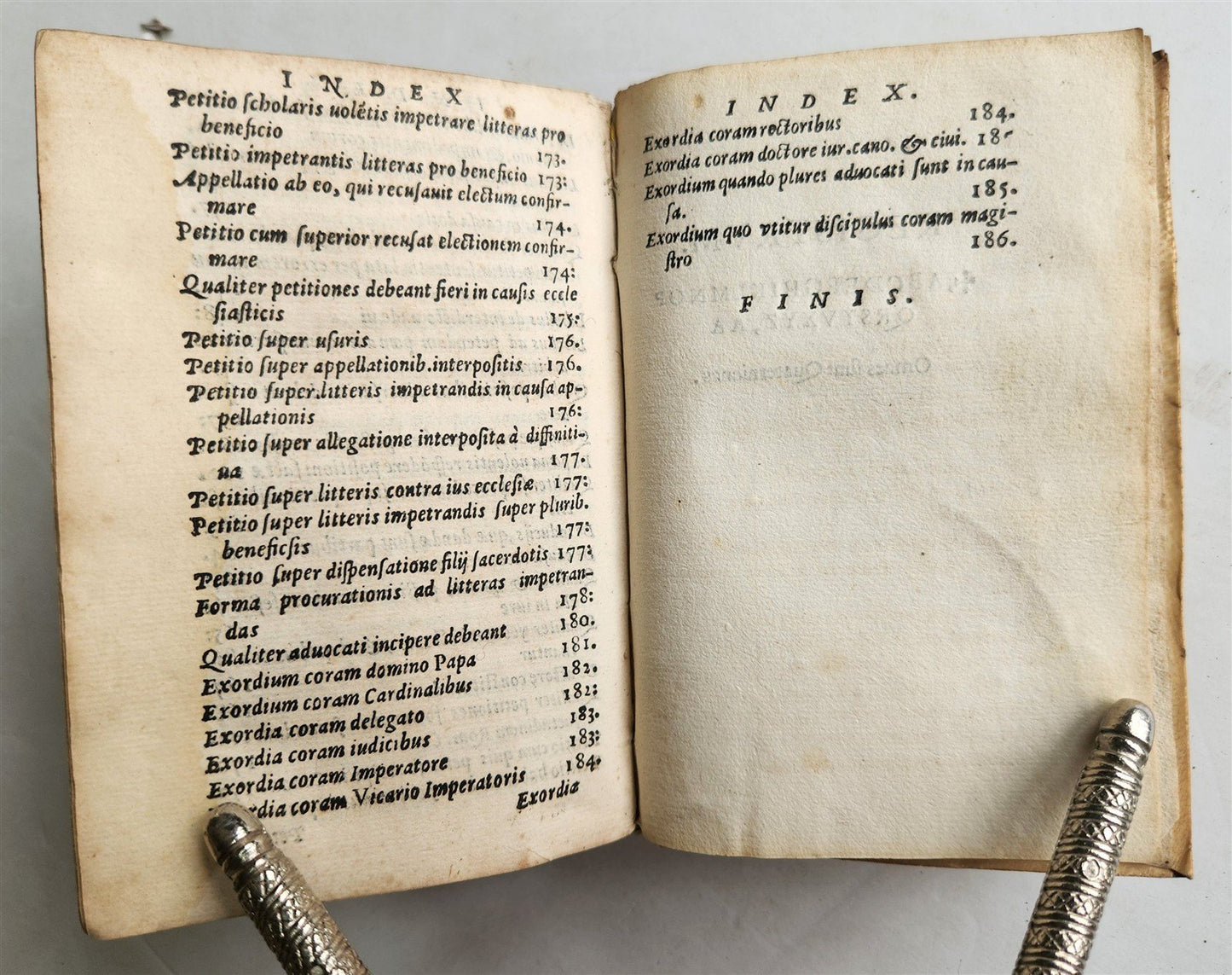 1577 CANON LAW TREATISE antique ORDO IUDICIARIUS in FORO ECCLESIASTICO vellum
