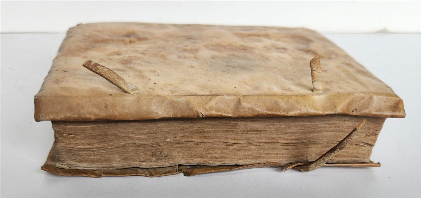 1570 LAW BOOK by ARII PINELI LUSITANI antique VELLUM BINDING w/ MANUSCRIPT TITLE