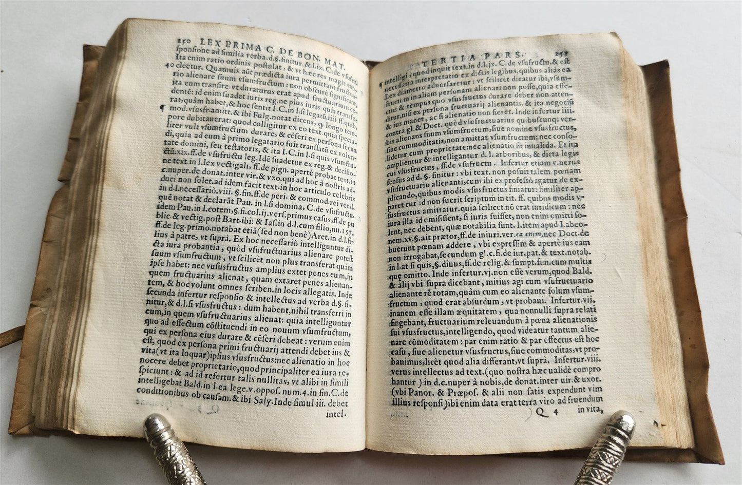 1570 LAW BOOK by ARII PINELI LUSITANI antique VELLUM BINDING w/ MANUSCRIPT TITLE