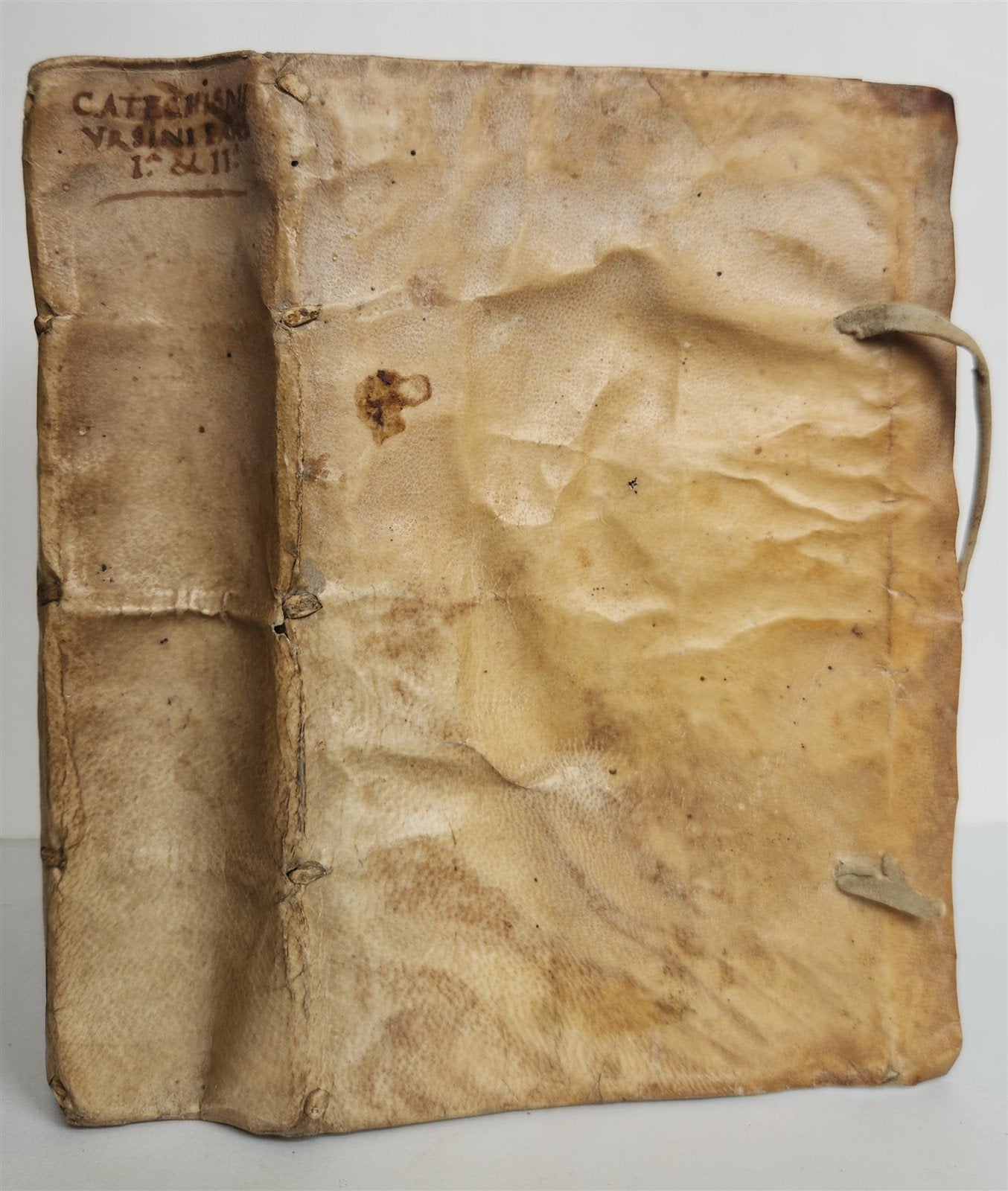 1593 PROTESTANT THEOLOGY by ZACHARIAE URSINI antique vellum 16th CENTURY