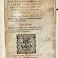 1593 PROTESTANT THEOLOGY by ZACHARIAE URSINI antique vellum 16th CENTURY