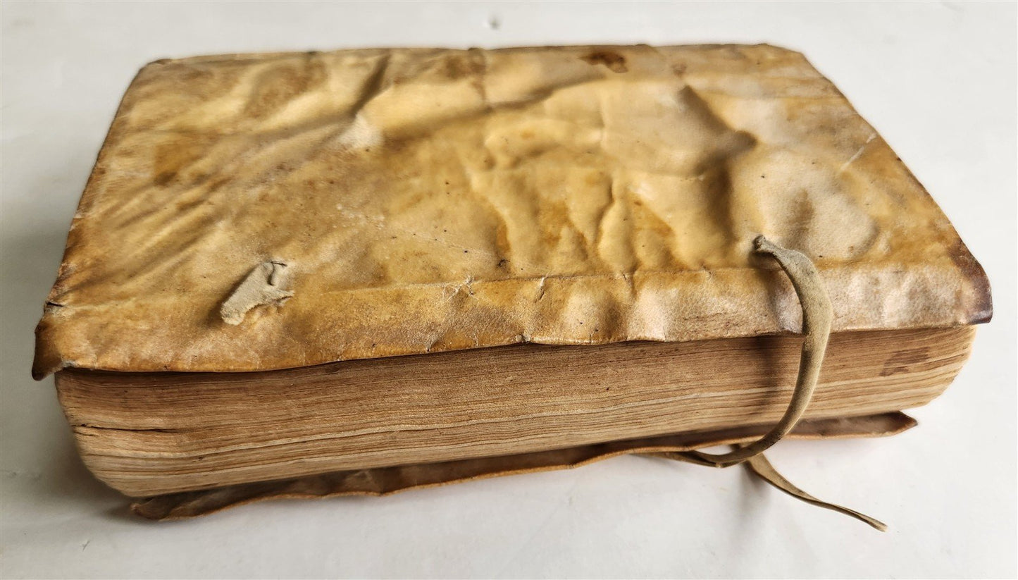 1593 PROTESTANT THEOLOGY by ZACHARIAE URSINI antique vellum 16th CENTURY