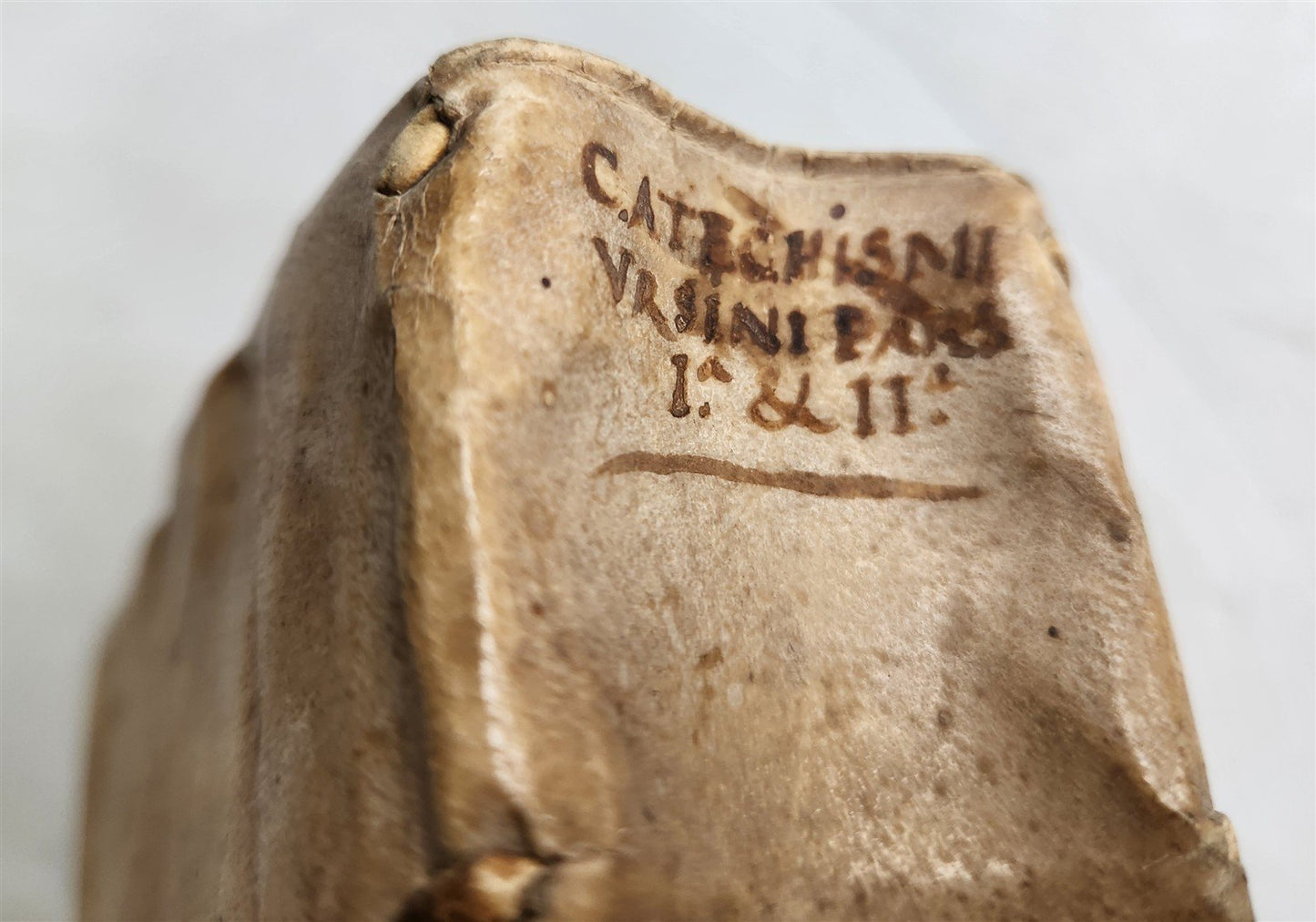 1593 PROTESTANT THEOLOGY by ZACHARIAE URSINI antique vellum 16th CENTURY