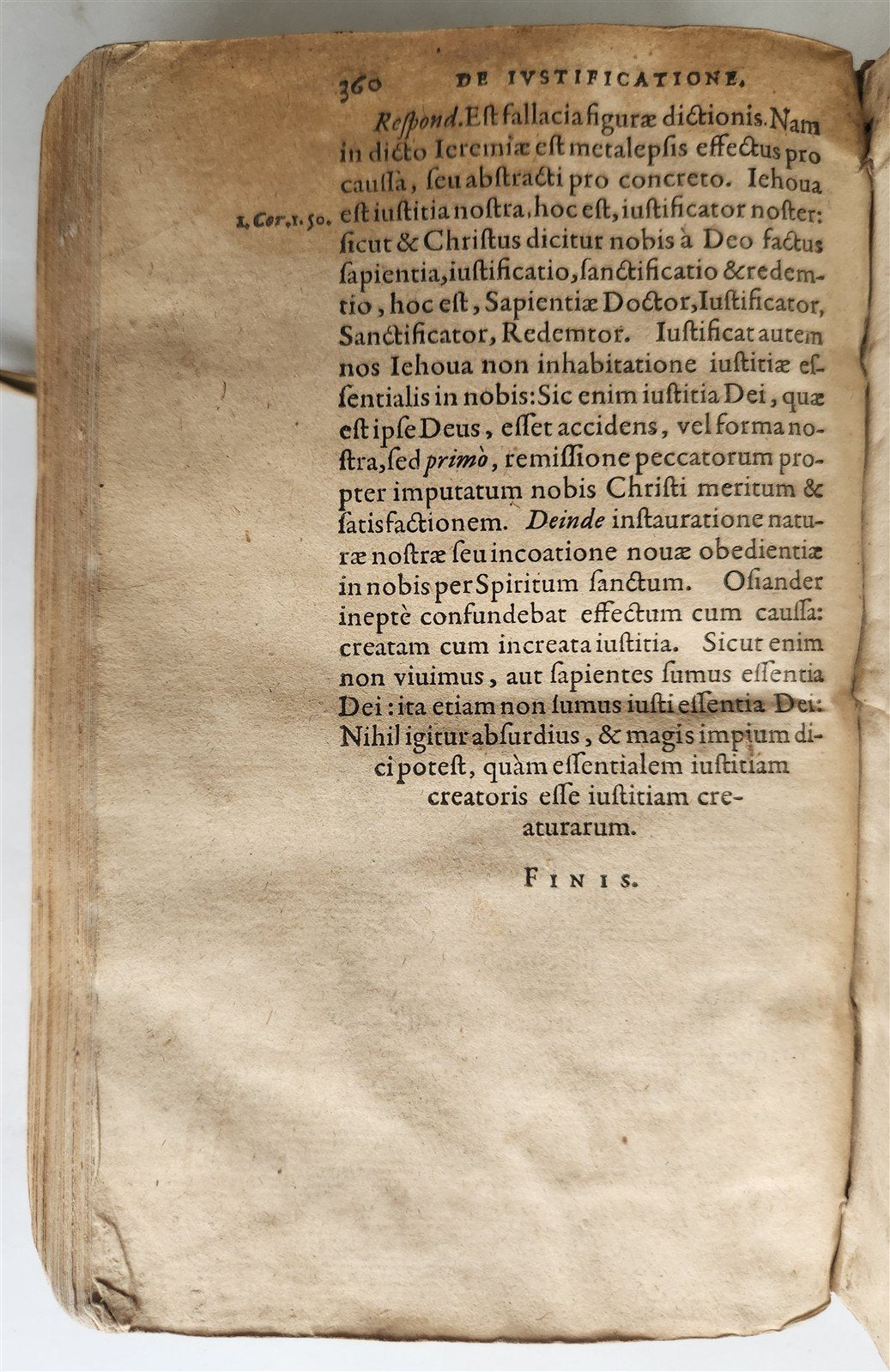 1593 PROTESTANT THEOLOGY by ZACHARIAE URSINI antique vellum 16th CENTURY