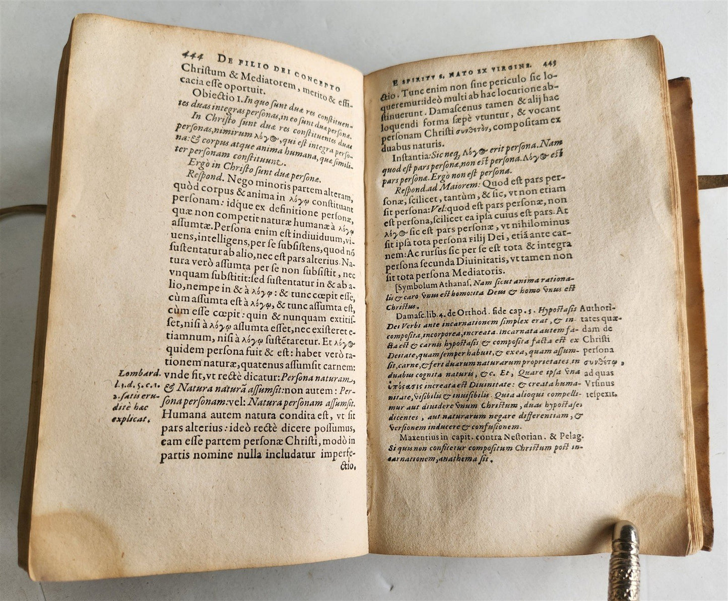1593 PROTESTANT THEOLOGY by ZACHARIAE URSINI antique vellum 16th CENTURY