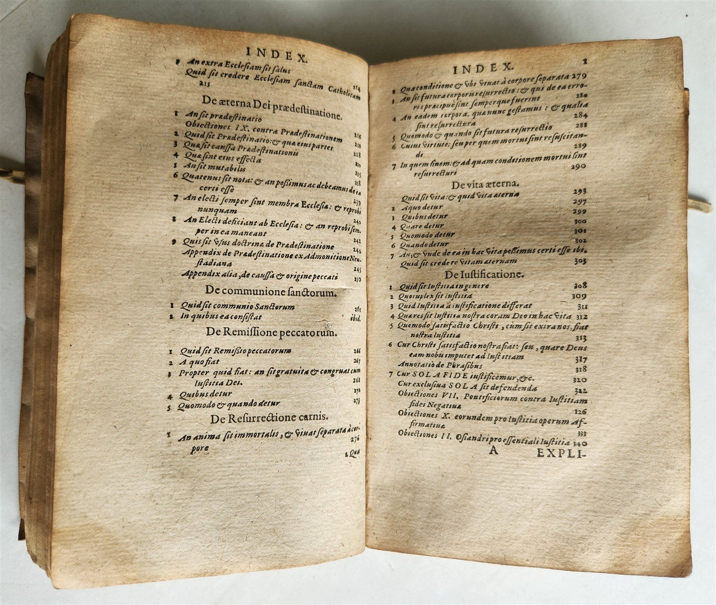 1593 PROTESTANT THEOLOGY by ZACHARIAE URSINI antique vellum 16th CENTURY