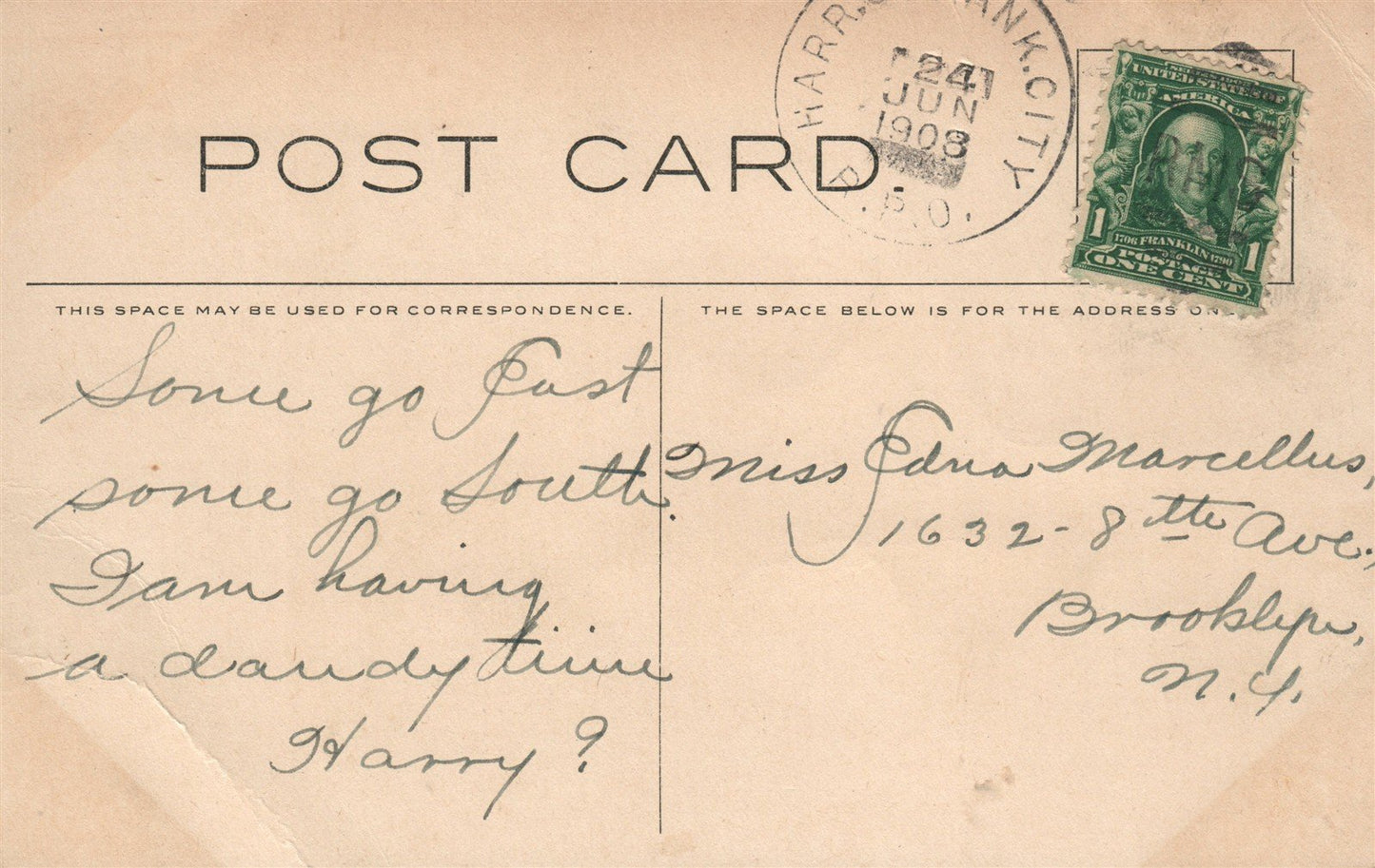 SNOW HILL MD COURT HOUSE ANTIQUE POSTCARD