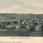 ROCKLAND MI BIRDS EYE VIEW ANTIQUE POSTCARD