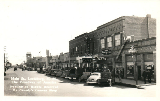 LORDSBURG NM MAIN STREET ANTIQUE REAL PHOTO POSTCARD RPPC