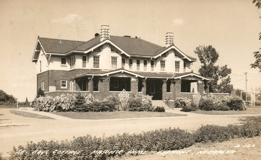 FREMONT NE MASONIC HOME ANTIQUE REAL PHOTO POSTCARD RPPC