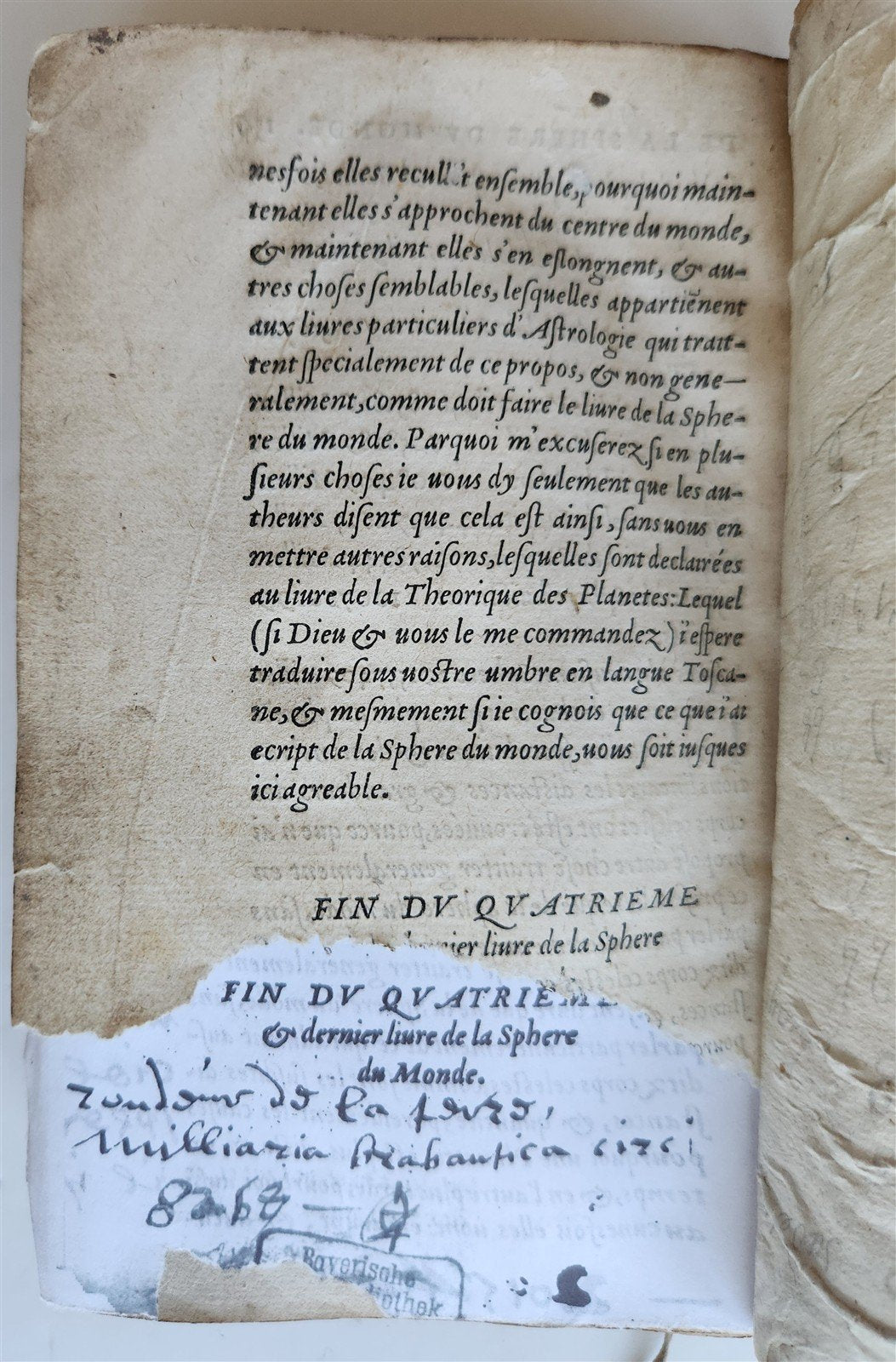 1550 LA SPHERE du MONDE by Alexandre Piccolomini ILLUSTRATED antique ASTRONOMY