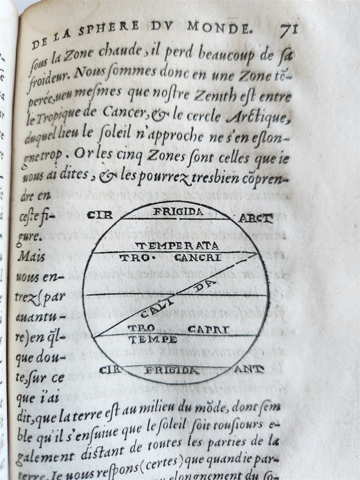 1550 LA SPHERE du MONDE by Alexandre Piccolomini ILLUSTRATED antique ASTRONOMY