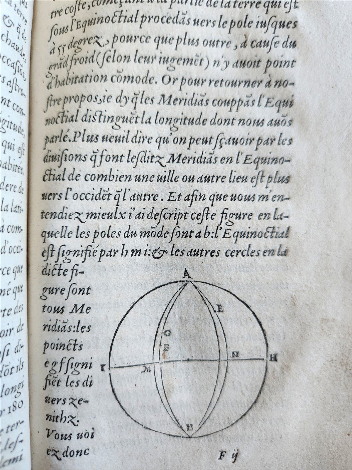 1550 LA SPHERE du MONDE by Alexandre Piccolomini ILLUSTRATED antique ASTRONOMY