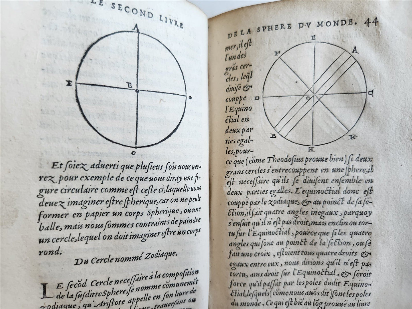 1550 LA SPHERE du MONDE by Alexandre Piccolomini ILLUSTRATED antique ASTRONOMY