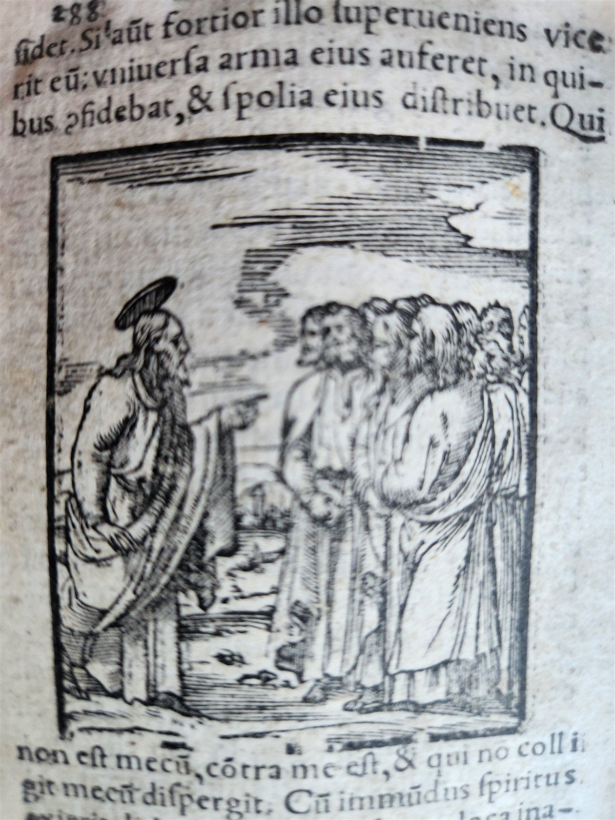 1548 BIBLE in LATIN ILLUSTRATED antique 16th CENTURY vellum TESTAMENTI NOUI