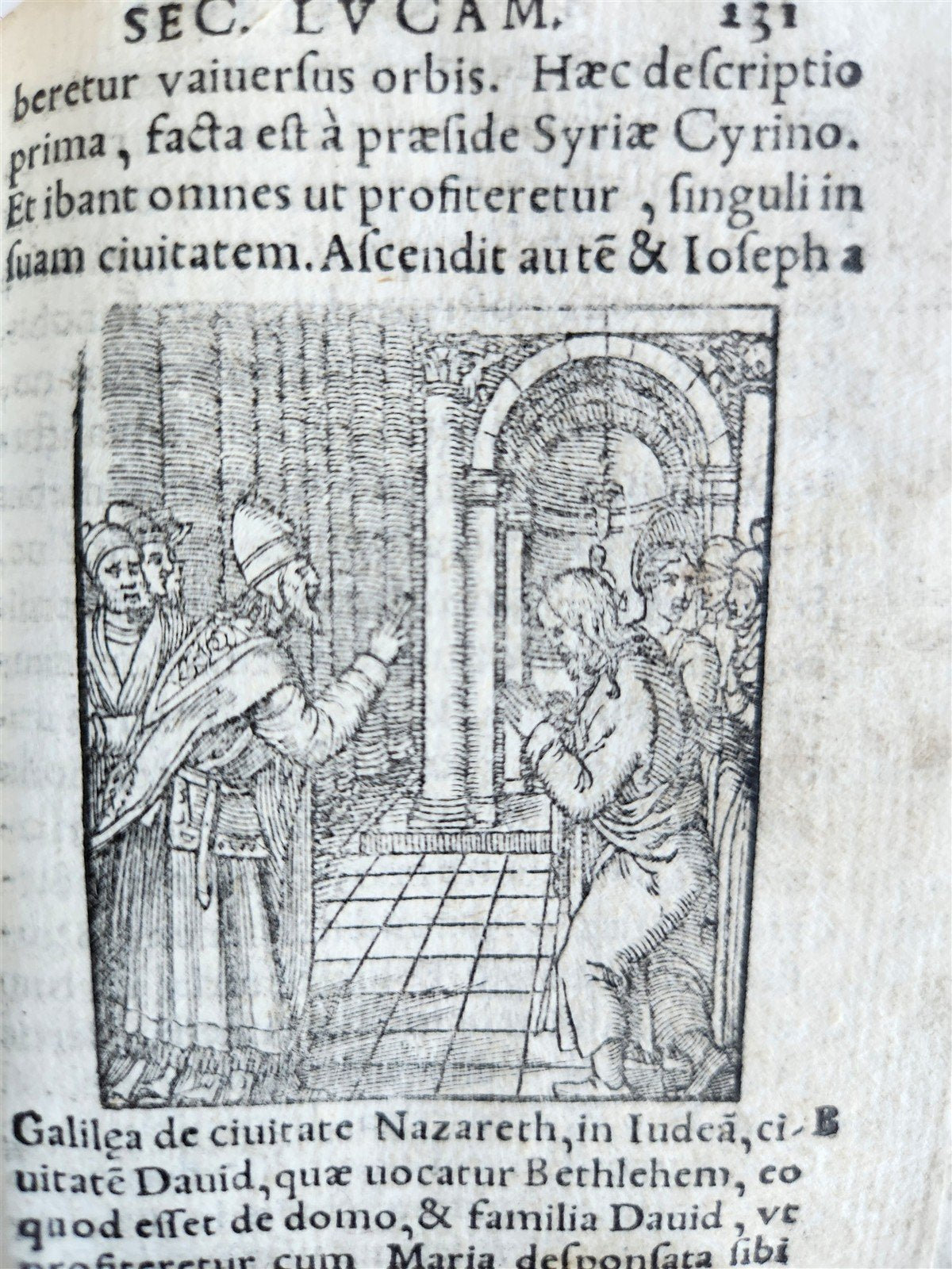 1548 BIBLE in LATIN ILLUSTRATED antique 16th CENTURY vellum TESTAMENTI NOUI