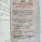 1712 SYNAGOGA JUDAICA by Johannes Buxtorf antique