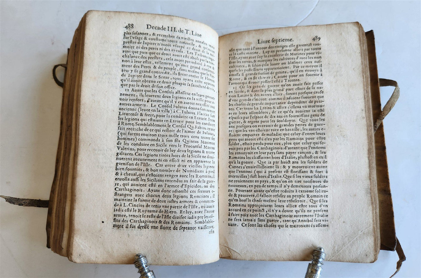1582 TITE-LIVE PADOUAN 16th CENTURY HISTORY of PUNIC WARS antique VELLUM BOUND