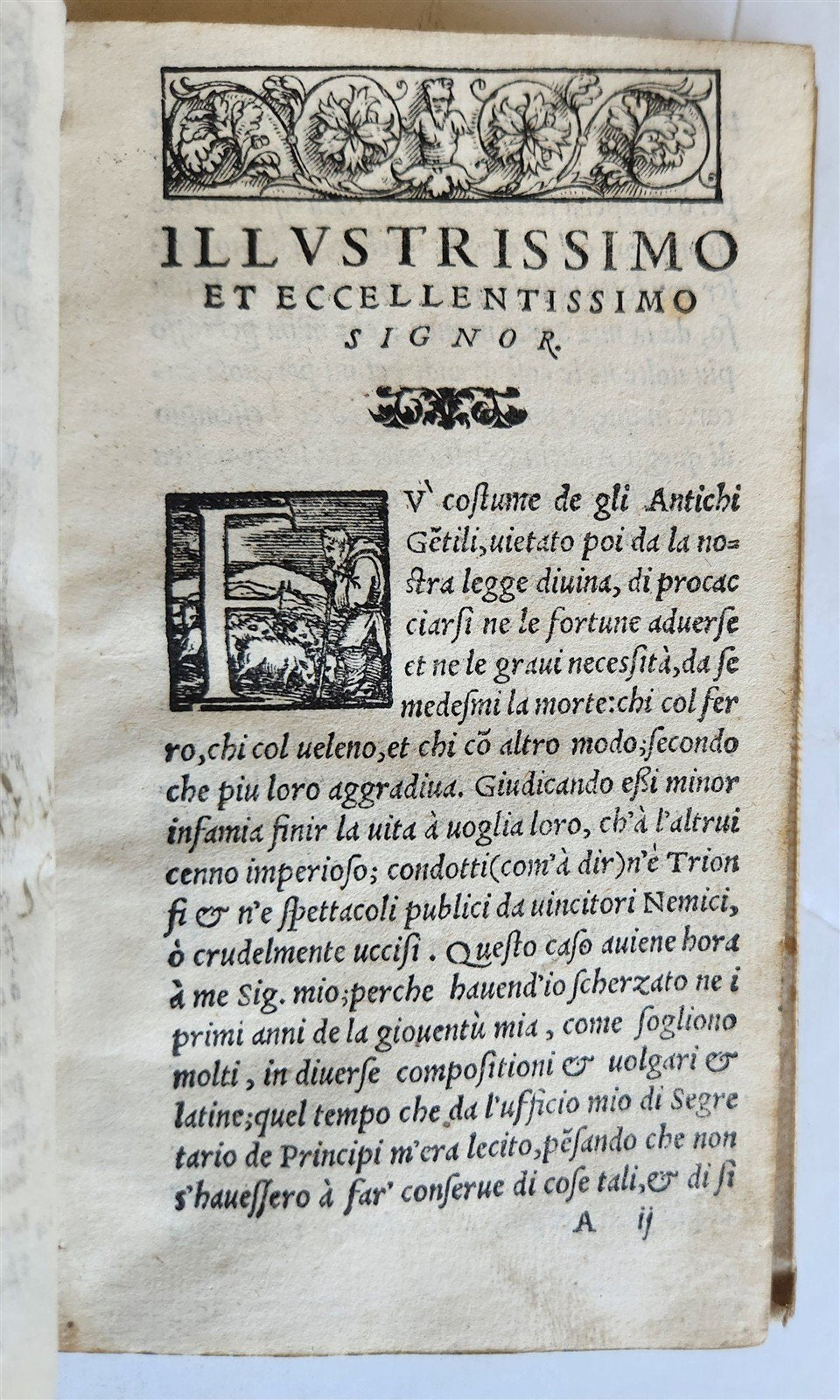 1554 Rime di Antonfrancesco Rainerio gentilhomo milanese ANTIQUE vellum bound