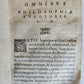 1585 ARISTOTLE WORKS INDEX Rerum Omnium quae in Aristotelis operibus ANTIQUE