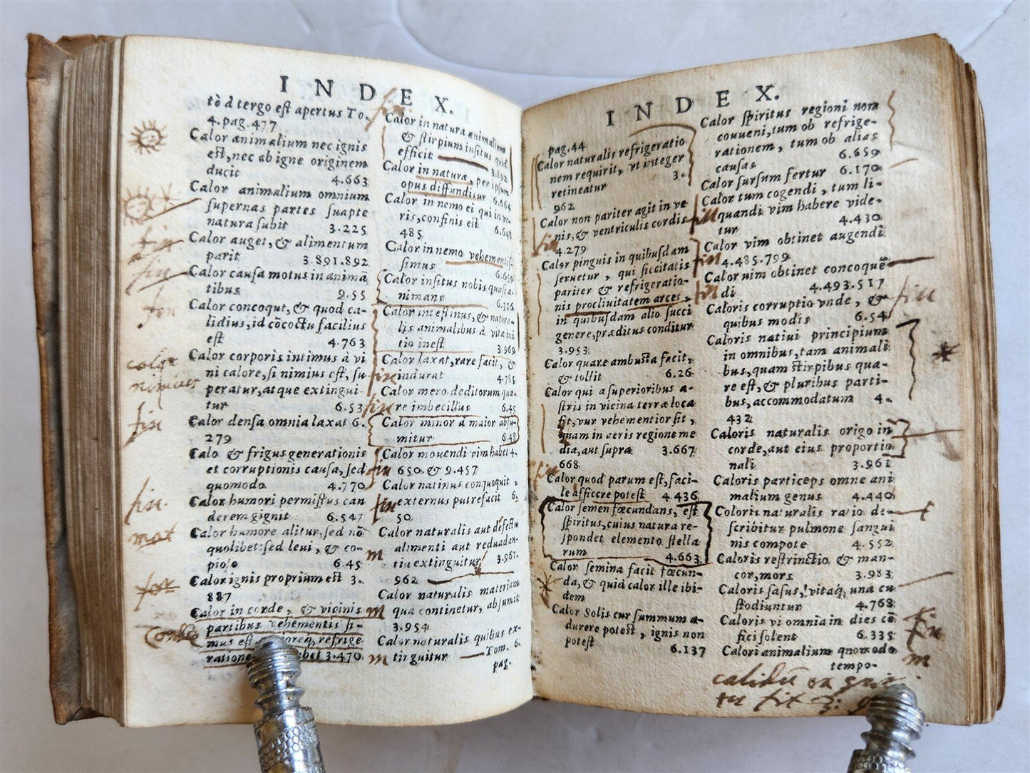 1585 ARISTOTLE WORKS INDEX Rerum Omnium quae in Aristotelis operibus ANTIQUE