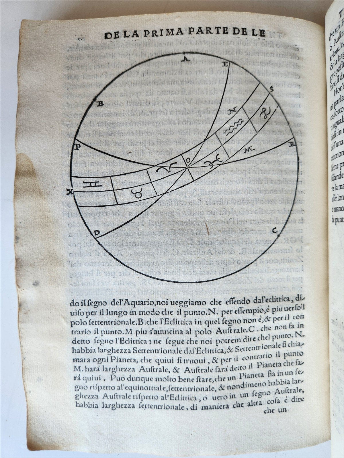 1558 ASTRONOMY & ASTROLOGY Piccolomini ANTIQUE theoriche dei pianeti ILLUSTRATED