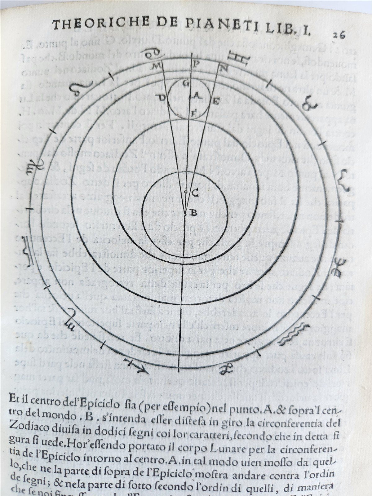 1558 ASTRONOMY & ASTROLOGY Piccolomini ANTIQUE theoriche dei pianeti ILLUSTRATED