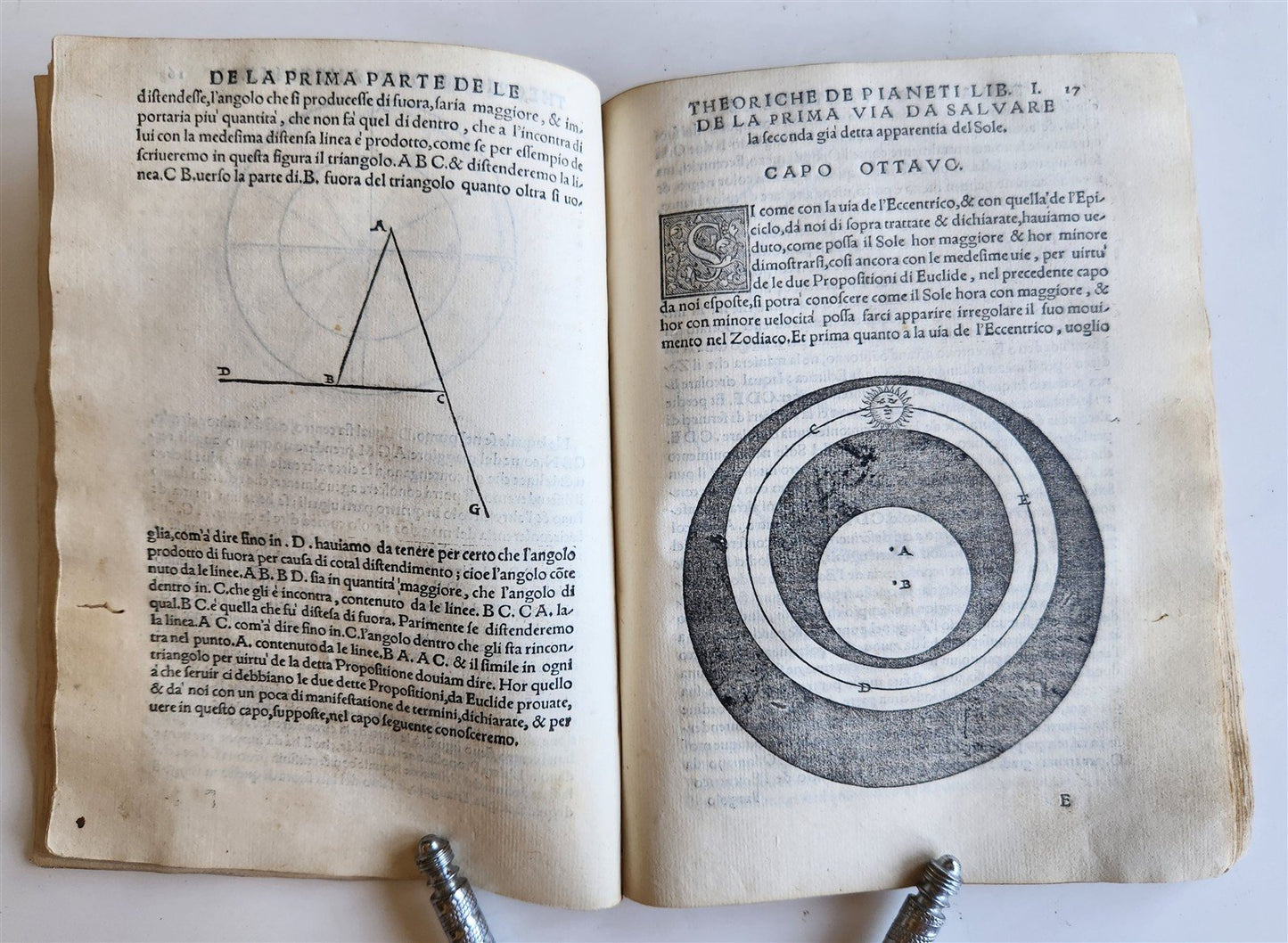1558 ASTRONOMY & ASTROLOGY Piccolomini ANTIQUE theoriche dei pianeti ILLUSTRATED